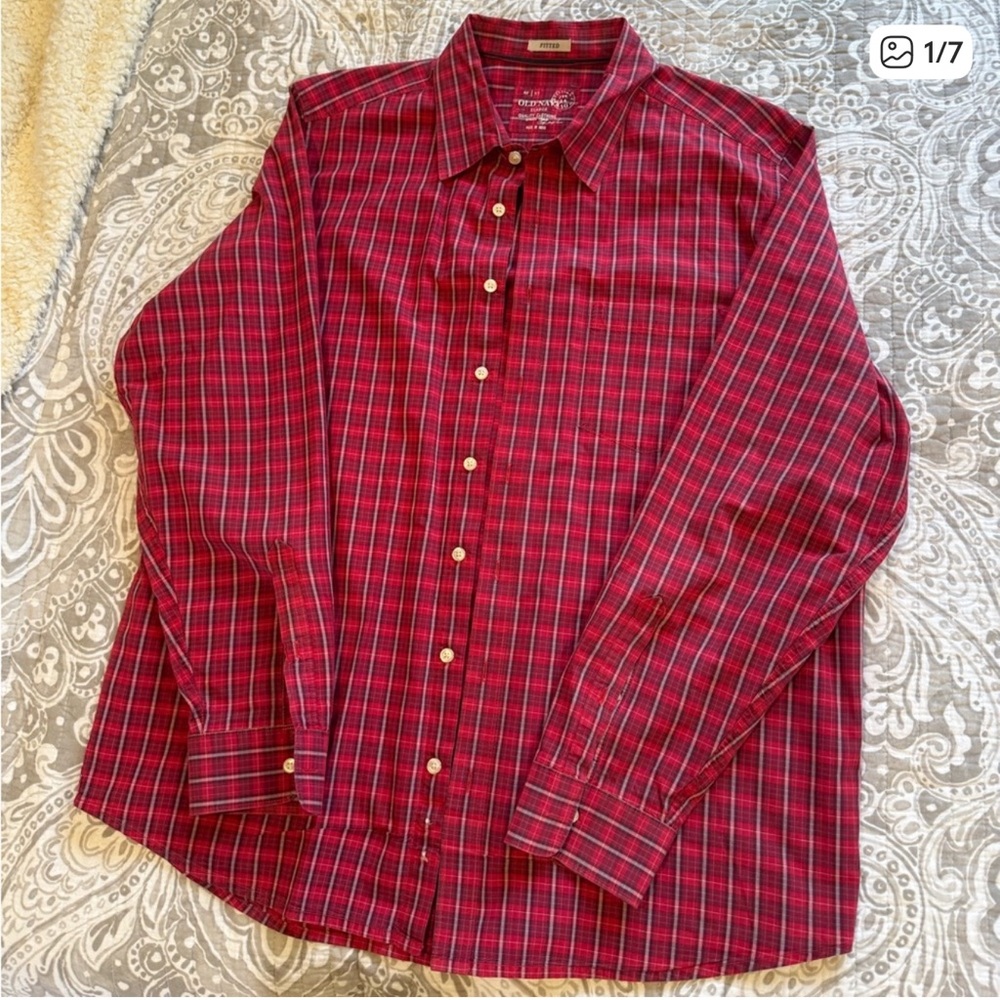 Lot of 3 Long Sleeve Button Down Men's Plaid Shirts - Picture 7 of 7